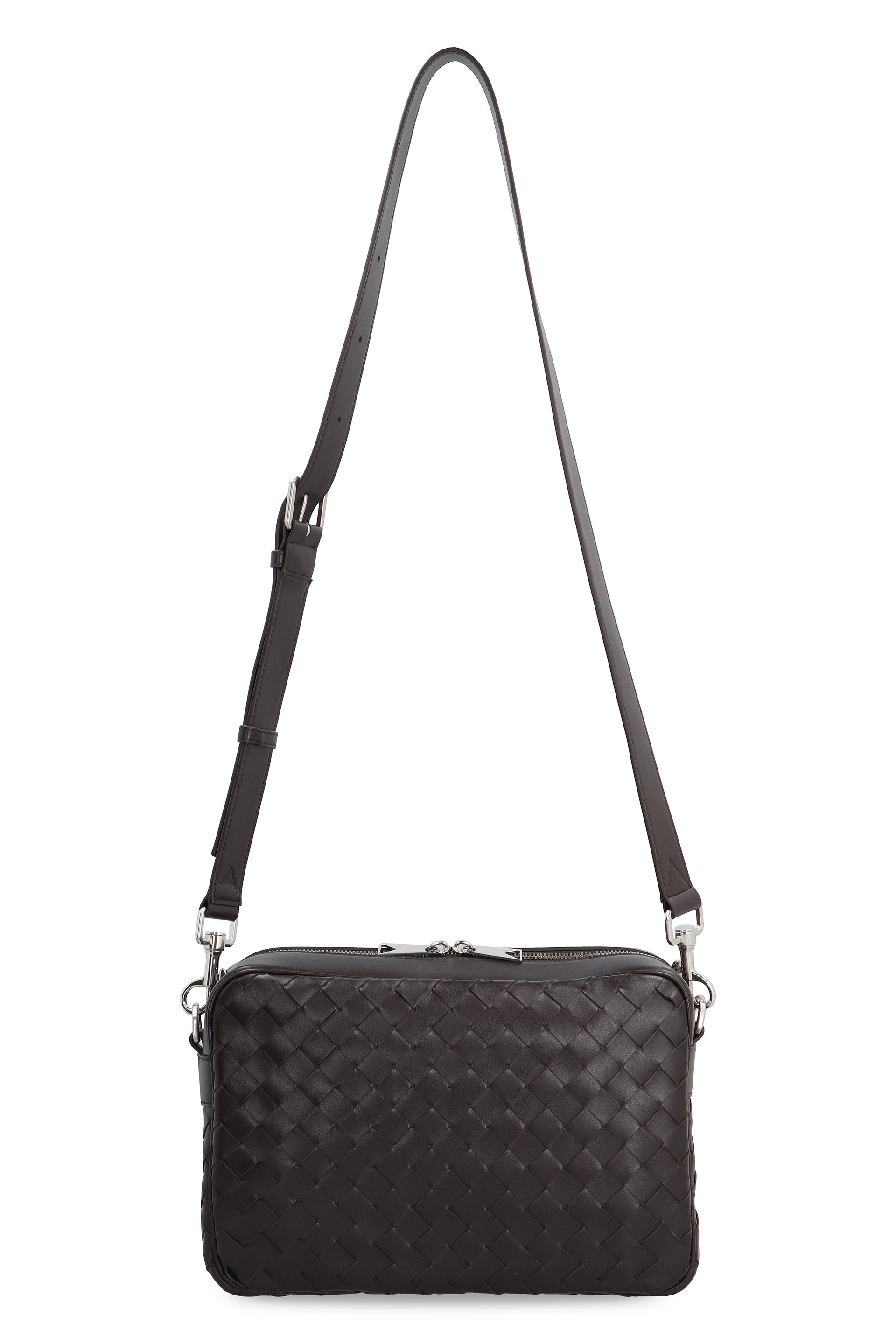 BOTTEGA VENETA Braided Leather Camera Handbag - W 29 x H 19.5 x H 7.5 cm