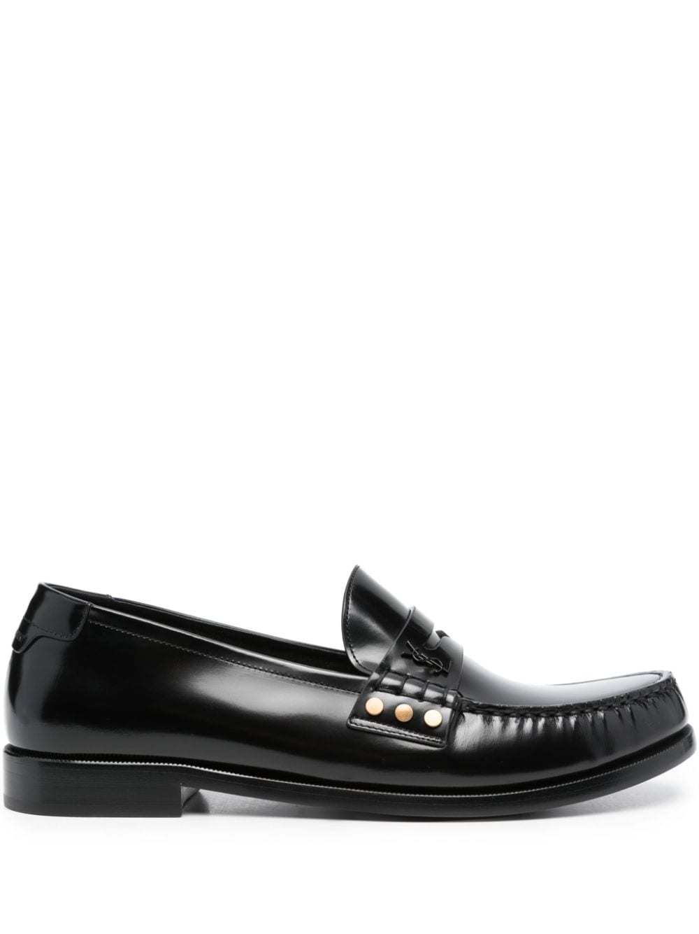 SAINT LAURENT Men's Leather Loafers - Classic Style