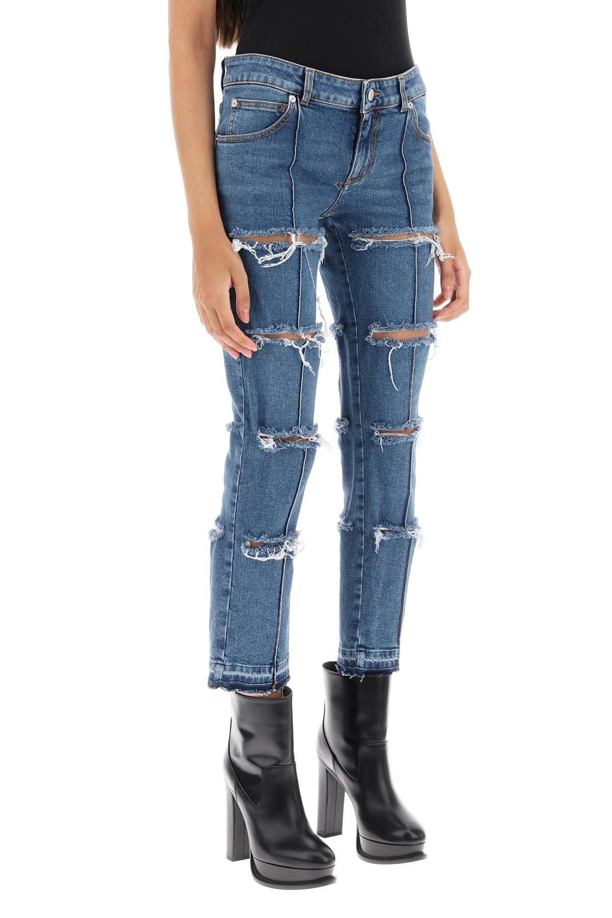 ALEXANDER MCQUEEN Denim Pants for Women - FW23