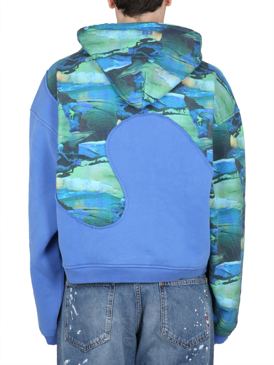 ERL Unisex Drawstring Hoodie with Graphic Print