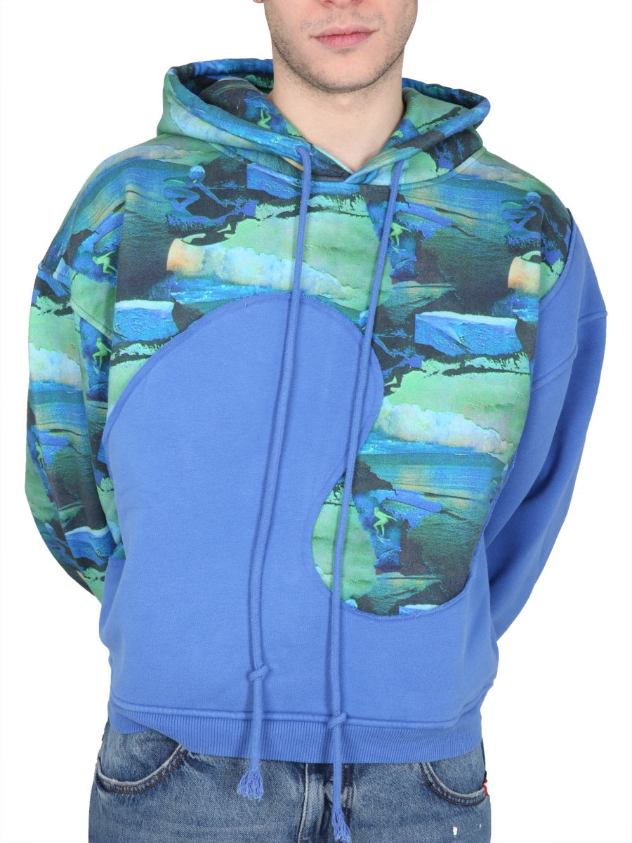 ERL Unisex Drawstring Hoodie with Graphic Print
