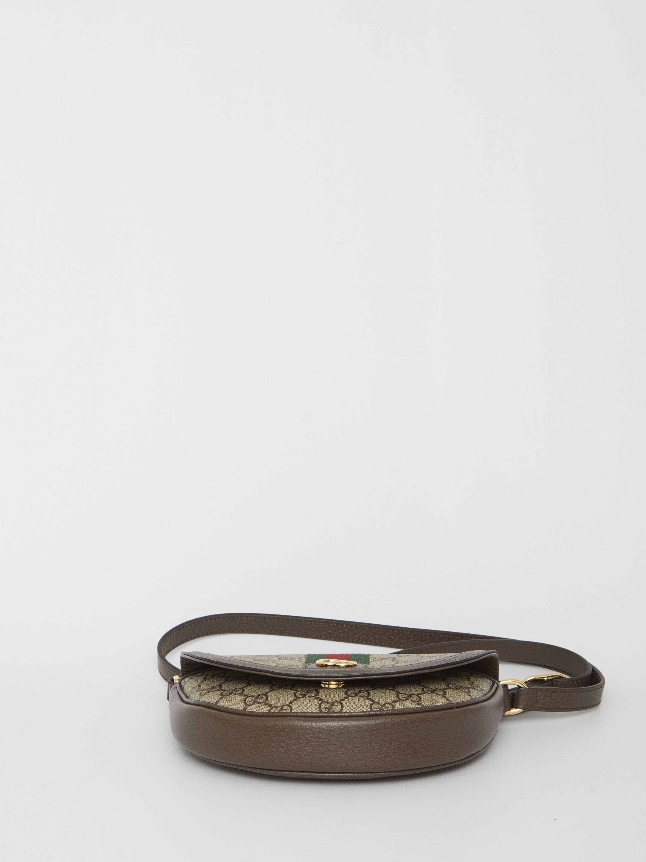 GUCCI Mini Crossbody Handbag with Web Stripe Detail