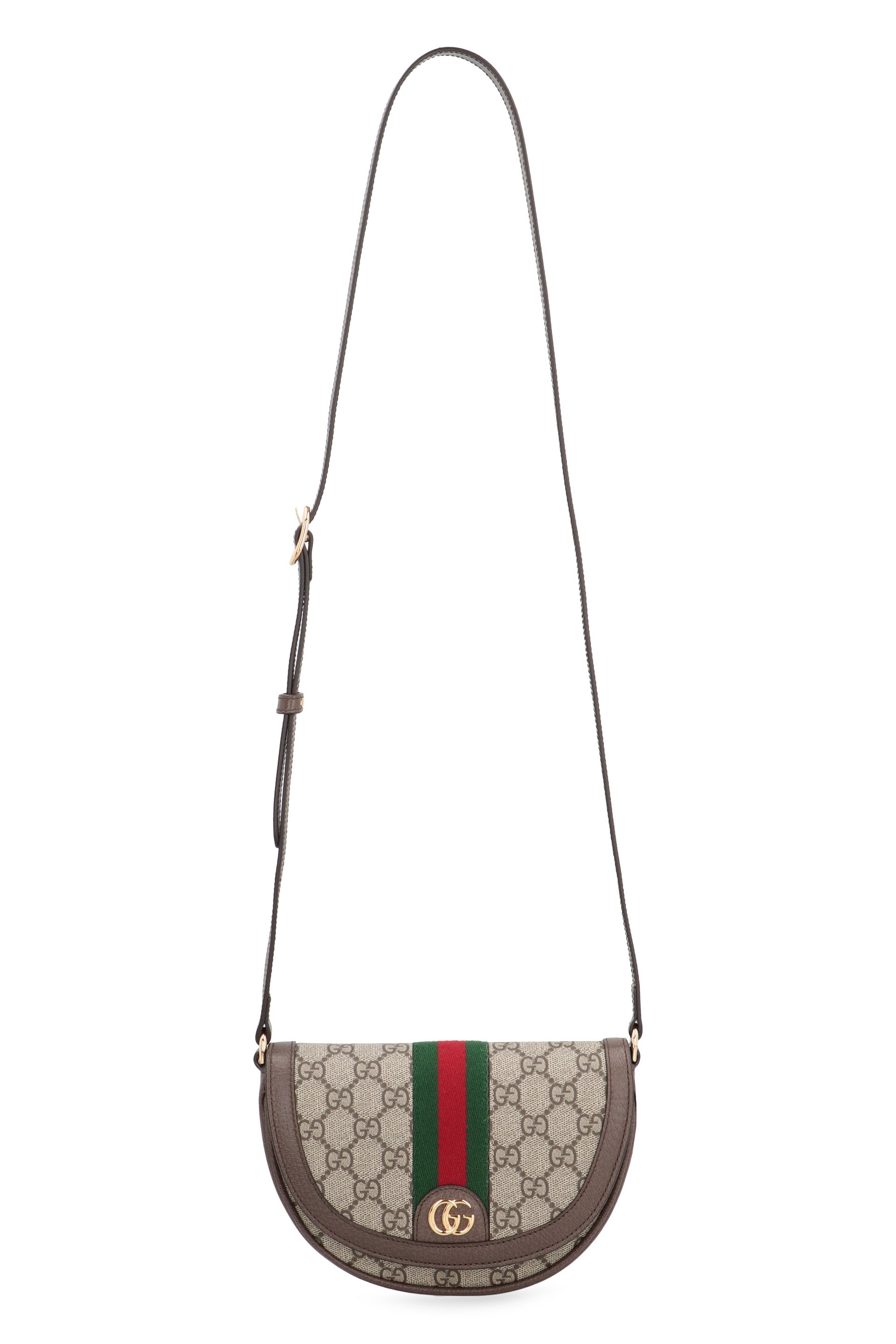GUCCI Mini Crossbody Handbag with Web Stripe Detail
