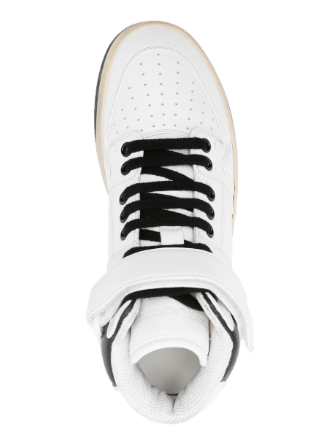 SAINT LAURENT Leather Panelled Design Sneakers for Women