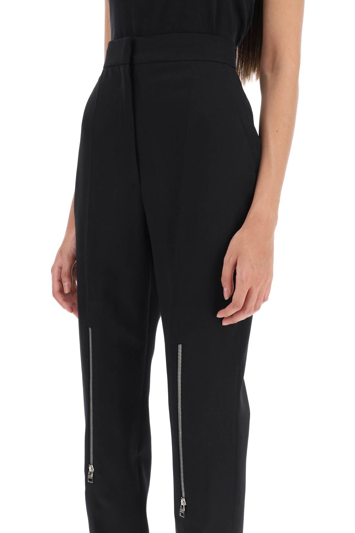ALEXANDER MCQUEEN Wool Tailored Pants for Women - FW23 Collection