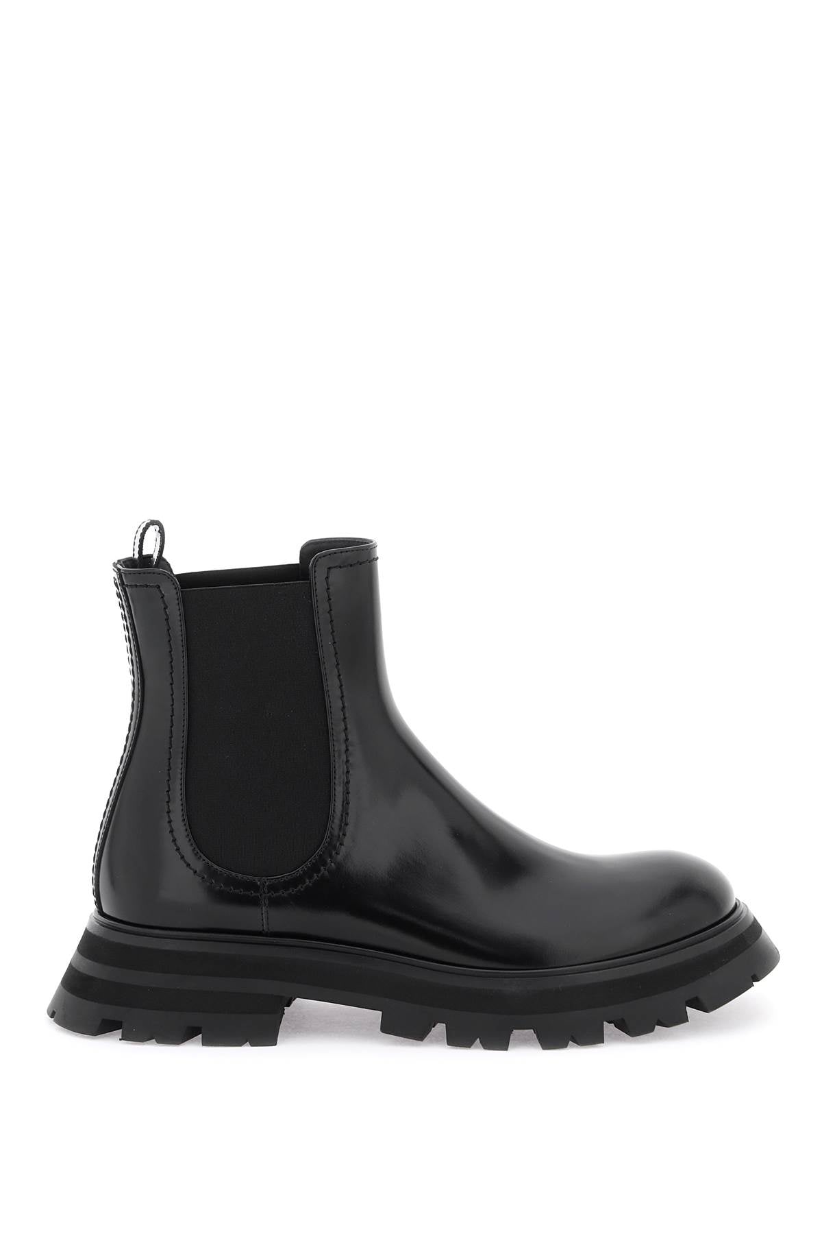 ALEXANDER MCQUEEN Women's Leather Ankle Boots