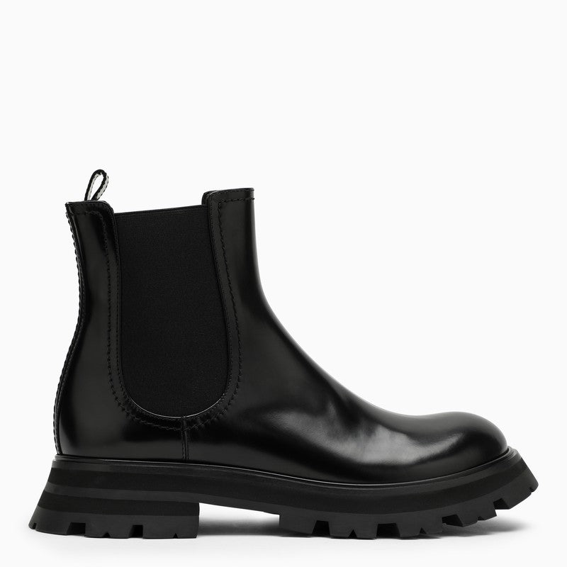 ALEXANDER MCQUEEN Women's Leather Ankle Boots