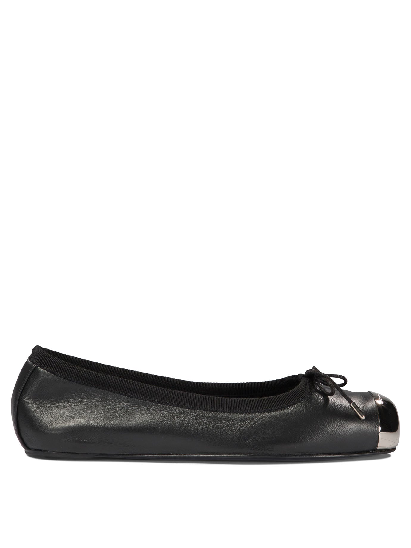 ALEXANDER MCQUEEN Punk Ballet Flats with Adjustable Ribbon