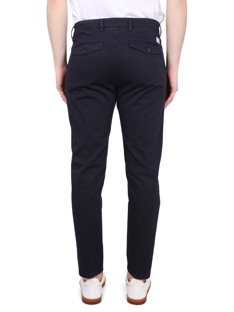 DEPARTMENT FIVE Chino Pants with Button Closure and Belt Loops