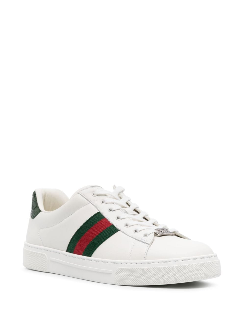 GUCCI Elevated Women's Ace Sneakers with Web Detail - 3 cm Sole