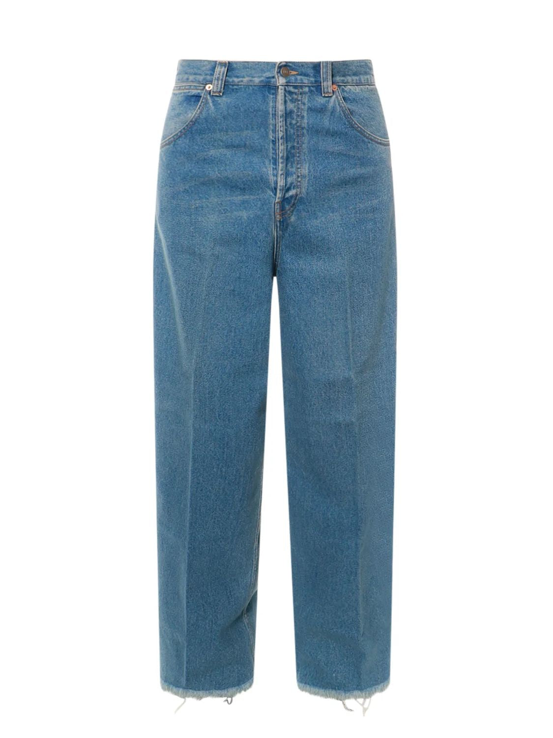 GUCCI Cotton Jeans with Maxi Pockets for Men - SS24