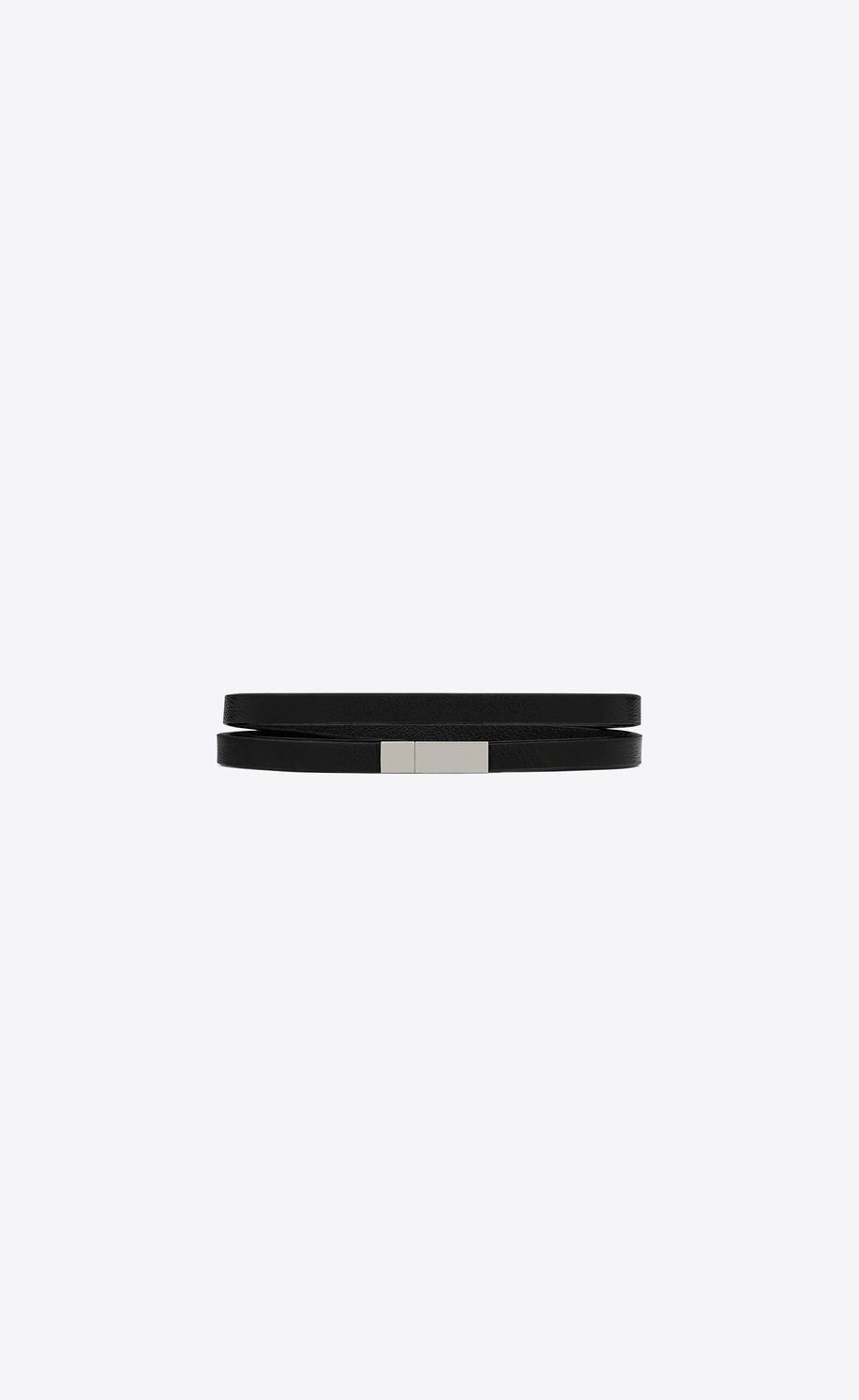 SAINT LAURENT Logo Plaque Bracelet