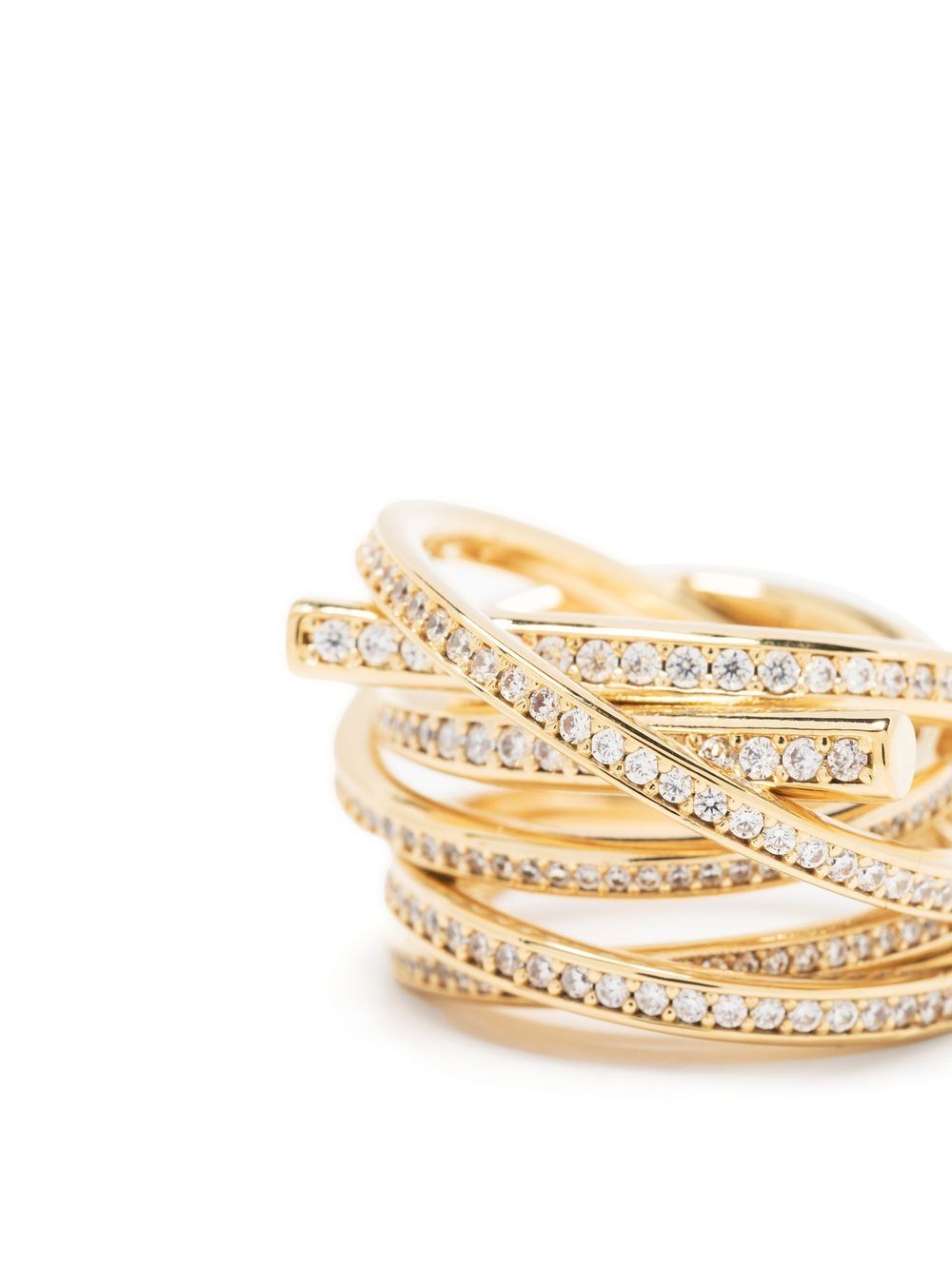 Ferragamo Layered Crystal Earrings for Women