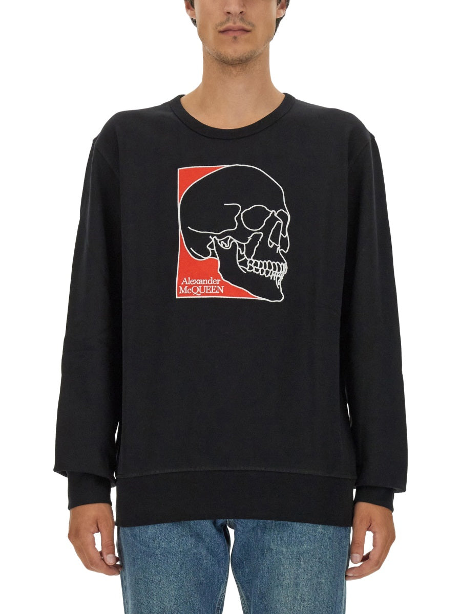 ALEXANDER MCQUEEN Classic Logo Sweatshirt - Regular Fit (Size L)
