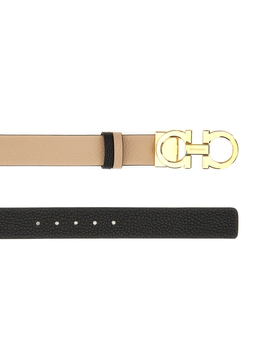Ferragamo Reversible Leather Belt Hooks for Women