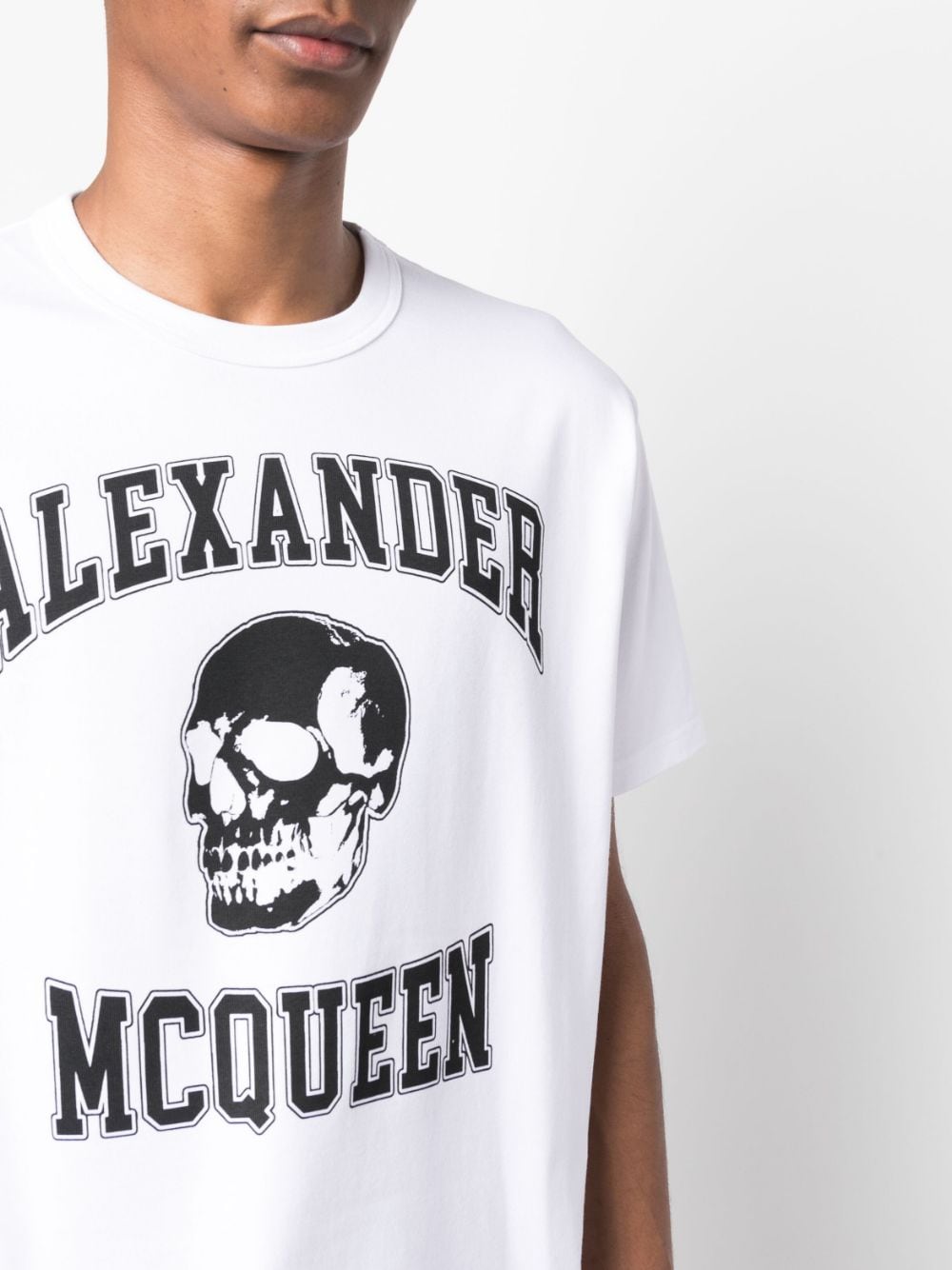 ALEXANDER MCQUEEN Skull Logo T-Shirt - Regular Fit, Size L