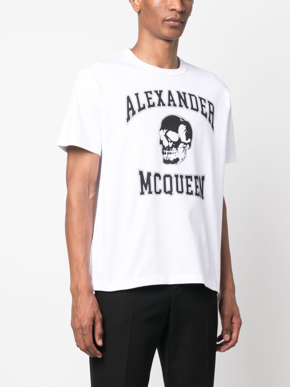 ALEXANDER MCQUEEN Skull Logo T-Shirt - Regular Fit, Size L