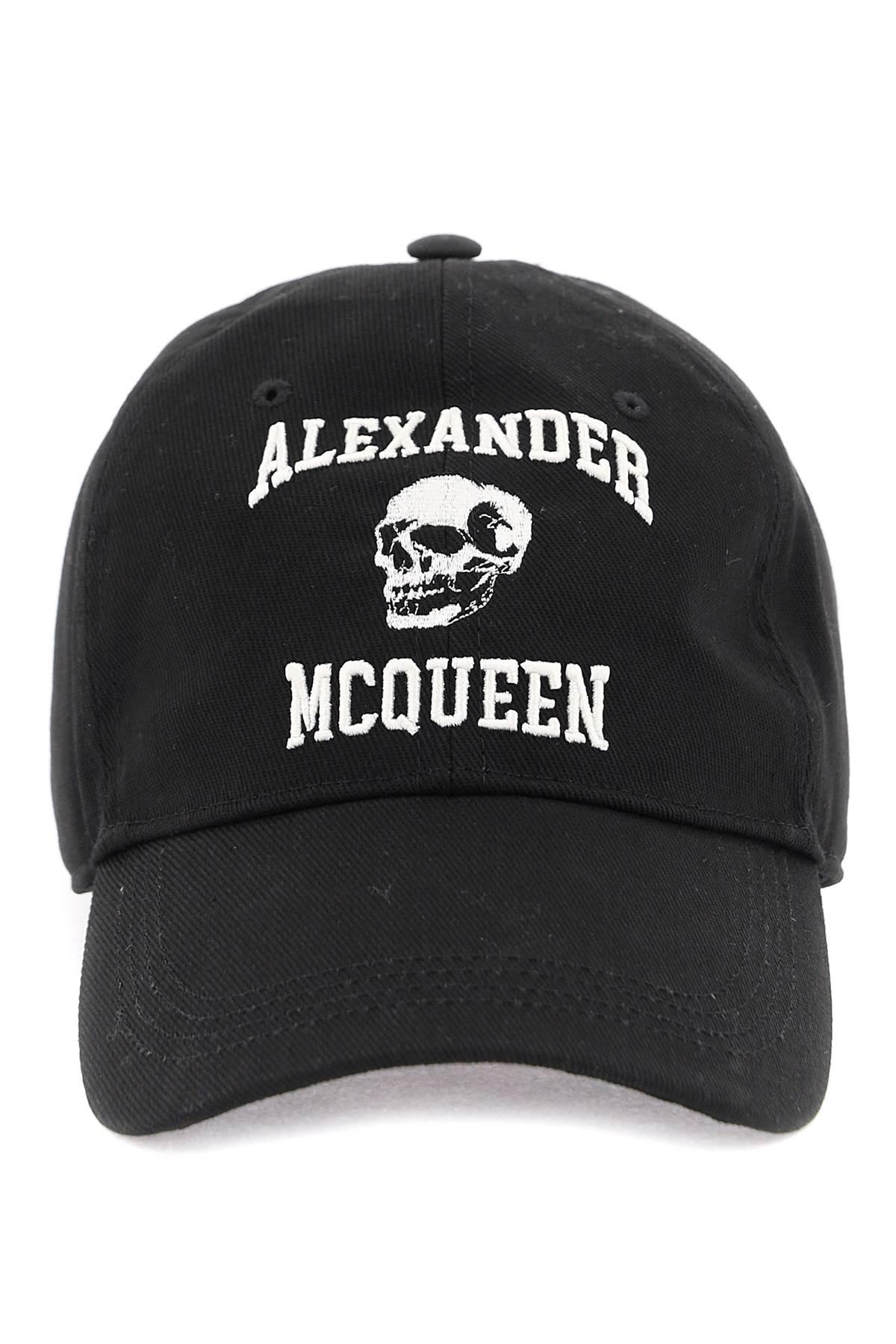 ALEXANDER MCQUEEN Cotton Varsity Skull Baseball Cap