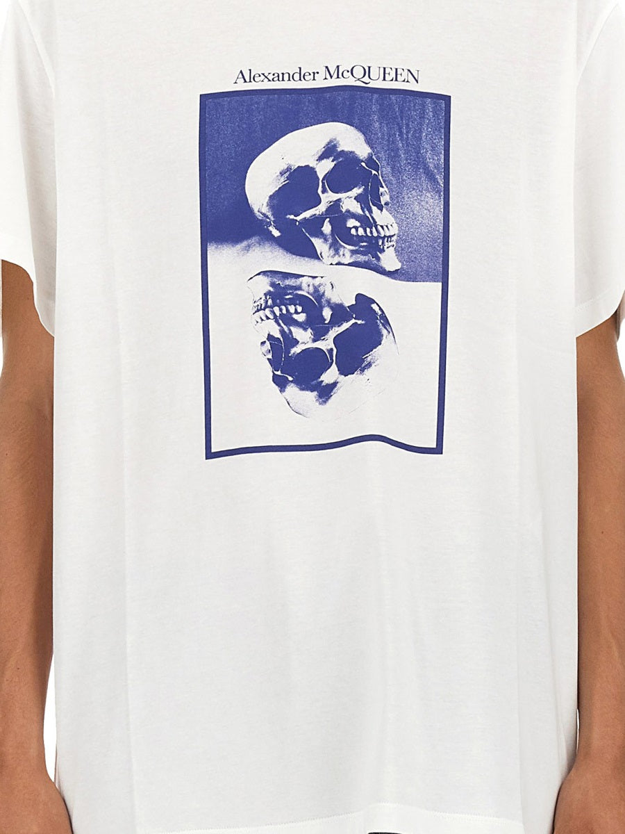 ALEXANDER MCQUEEN Logo Print T-Shirt - Regular Fit (Size L)