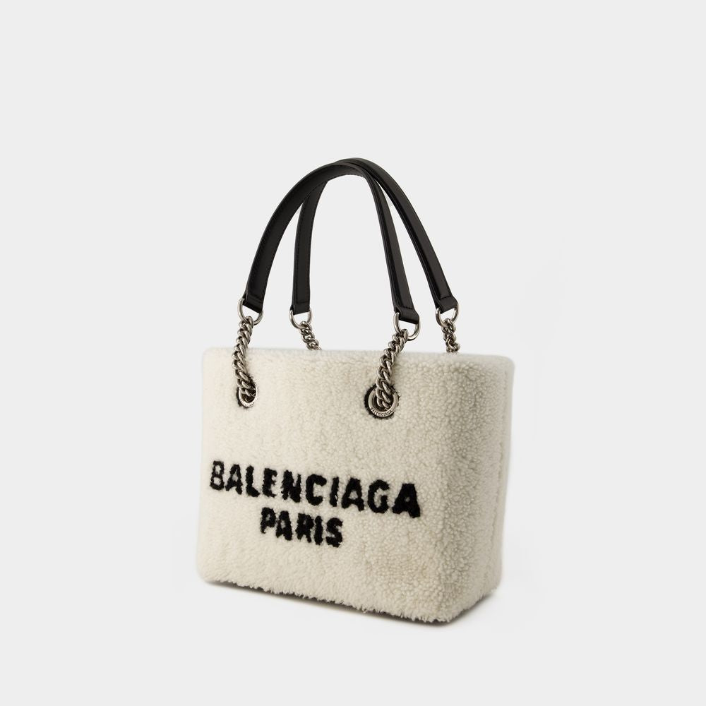 BALENCIAGA Mini Shearling Duty-Free Handbag