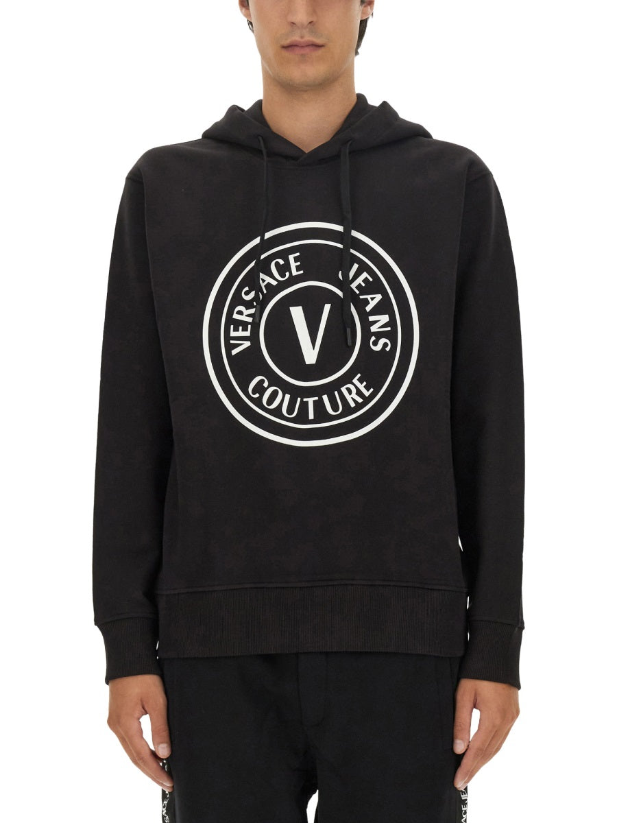 VERSACE JEANS COUTURE Logo Sweatshirt - Regular Fit, Size L