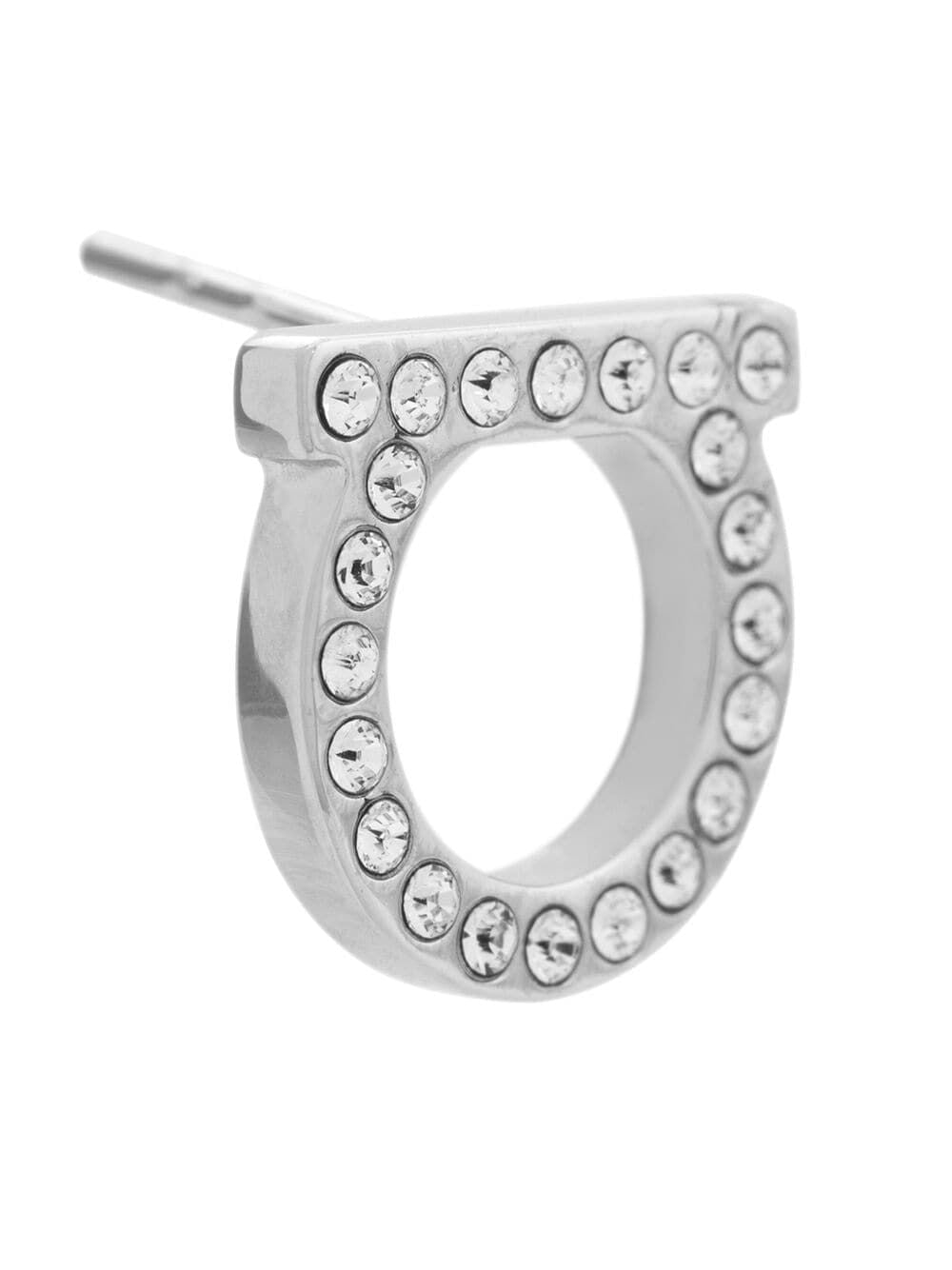 Ferragamo Gancini Hook Mini Crystals Earrings