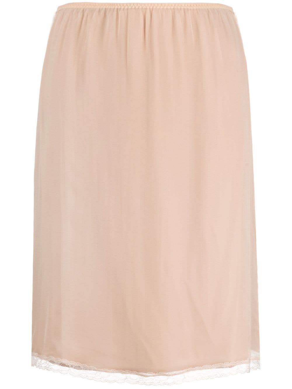 GUCCI Silk Chiffon Skirt - Slim Fit Size S