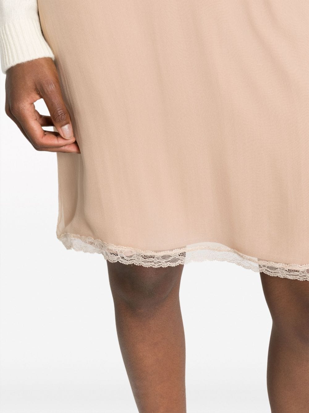 GUCCI Silk Chiffon Skirt - Slim Fit Size S