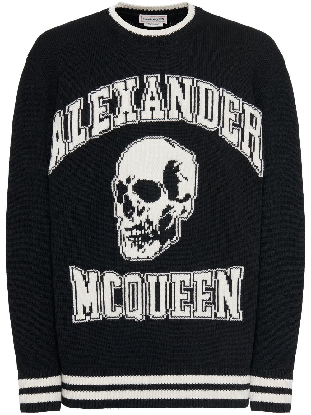 ALEXANDER MCQUEEN Logo Print Organic Cotton Sweatshirt