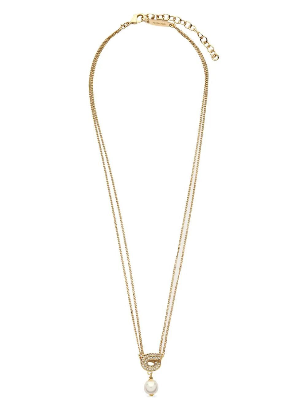 Ferragamo Gancini Hook Mini Pendant Necklace