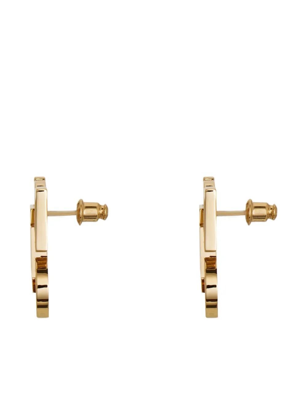 Ferragamo Gancini Hook Clip-On Earrings