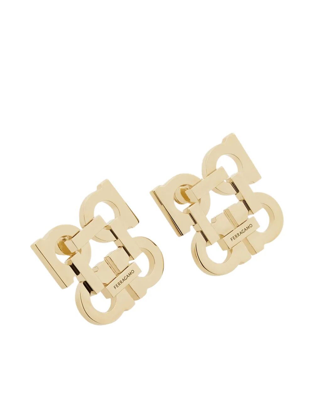 Ferragamo Gancini Hook Clip-On Earrings