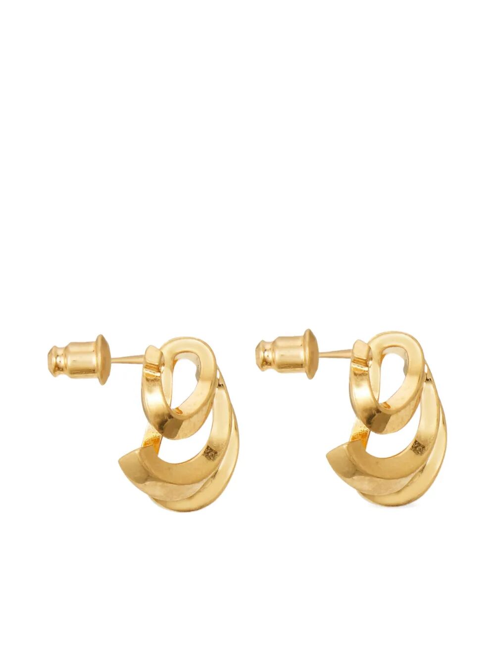 Ferragamo Triple Gancini Hook Earrings
