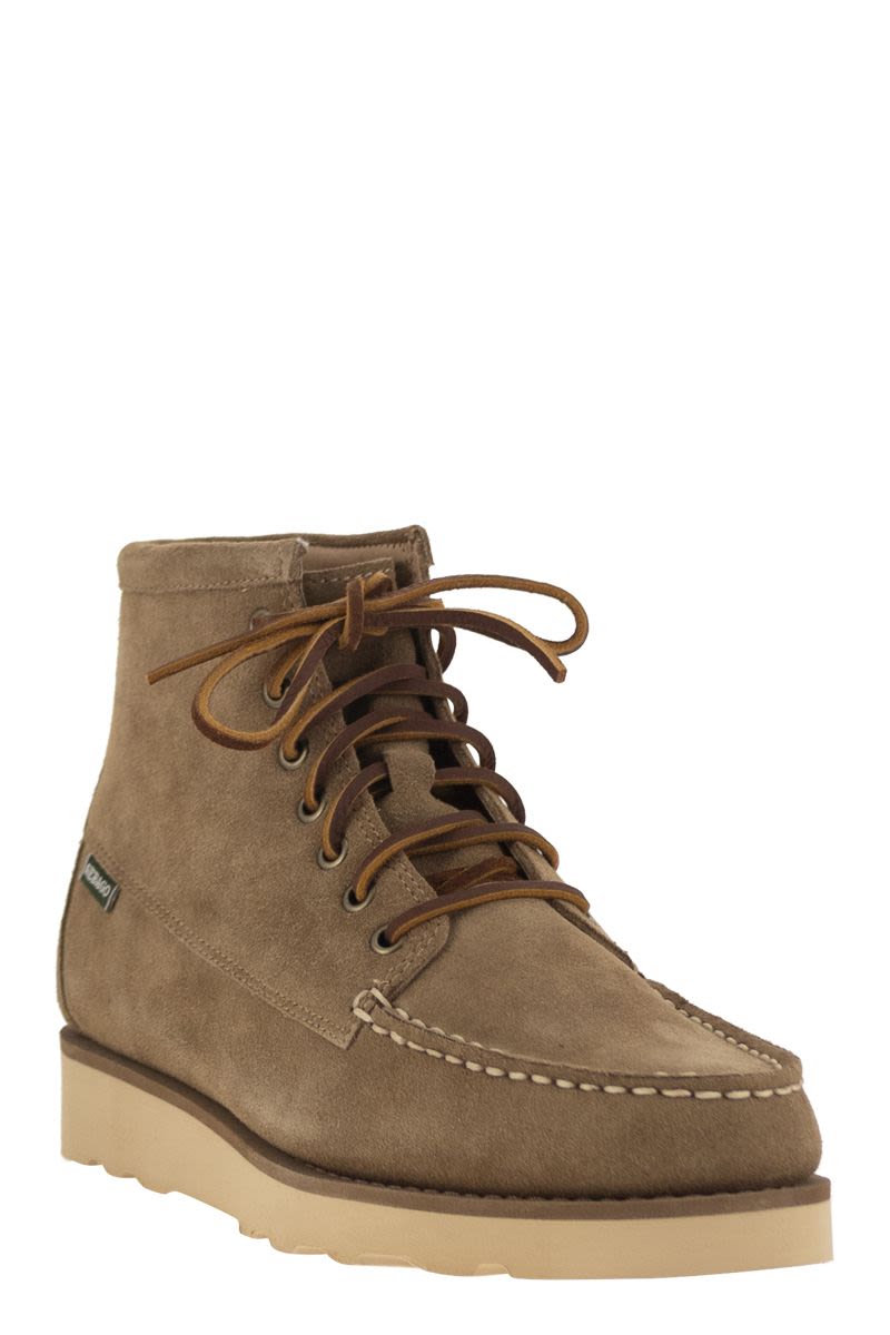 SEBAGO Heritage-Inspired Suede Ankle Boots for Men - 4 cm Sole Height