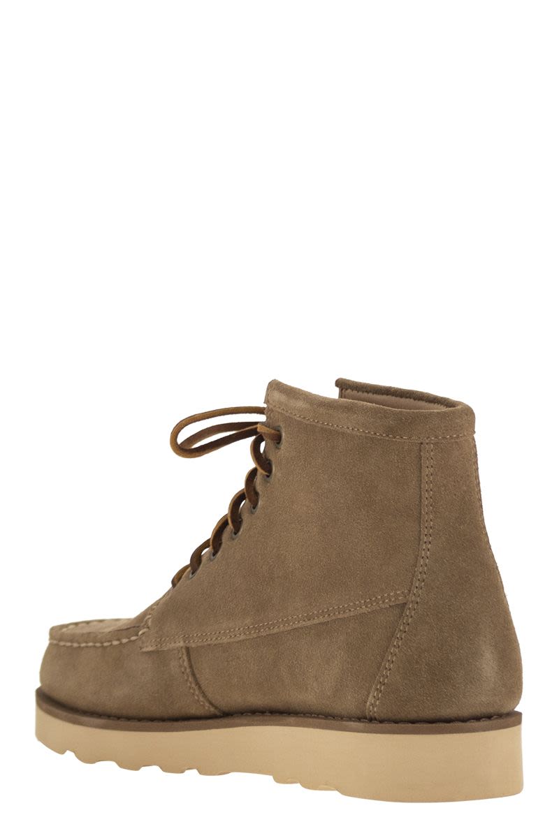 SEBAGO Heritage-Inspired Suede Ankle Boots for Men - 4 cm Sole Height