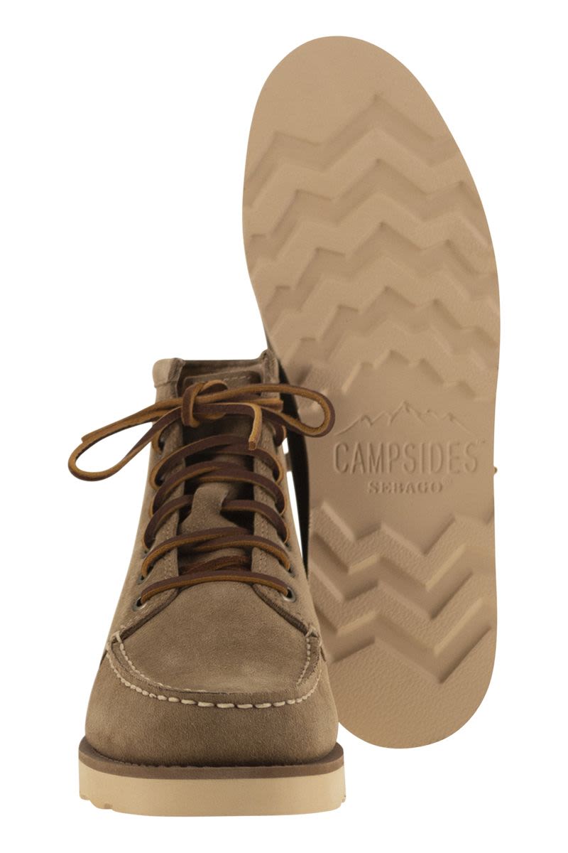 SEBAGO Heritage-Inspired Suede Ankle Boots for Men - 4 cm Sole Height