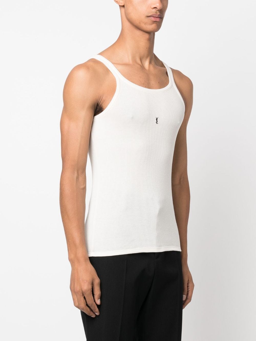 SAINT LAURENT Cotton Tank Top for Men - SS25 Edition