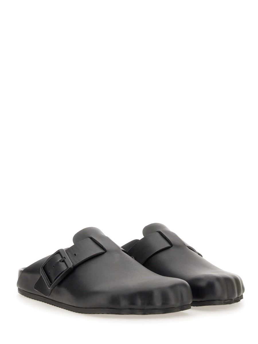 BALENCIAGA Elegant Leather Sabot Sandals for Women