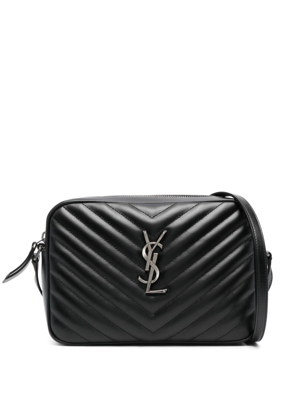SAINT LAURENT Mini Matelassé Leather Shoulder Handbag - 22.5CM x 15CM x 6CM