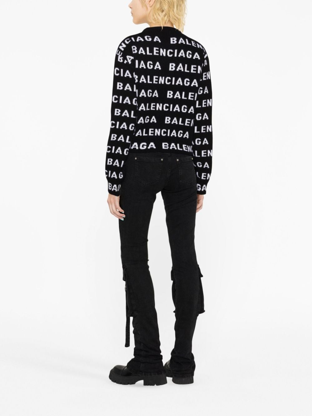 BALENCIAGA Crew-Neck Wool Sweater for Women