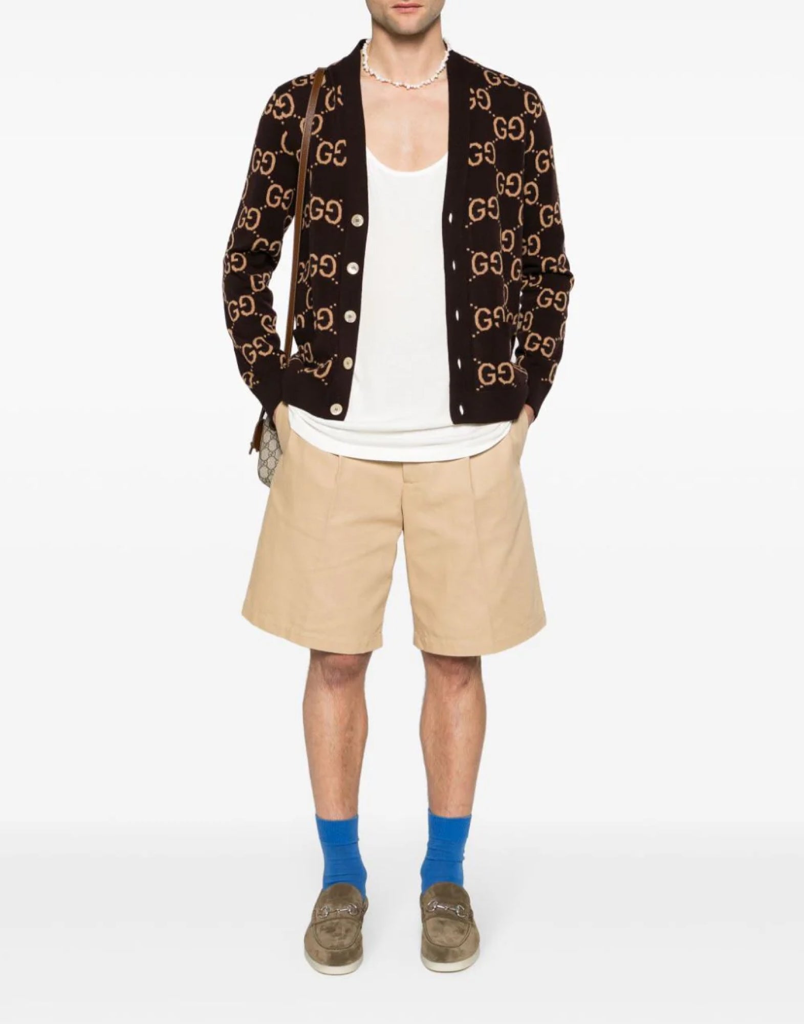 GUCCI Scoop-Neck Logo Tank Top for Men