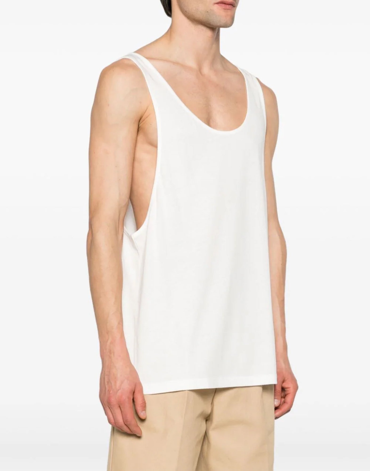 GUCCI Scoop-Neck Logo Tank Top for Men
