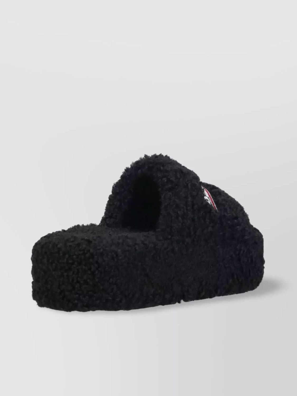 BALENCIAGA Furry Platform Sandals