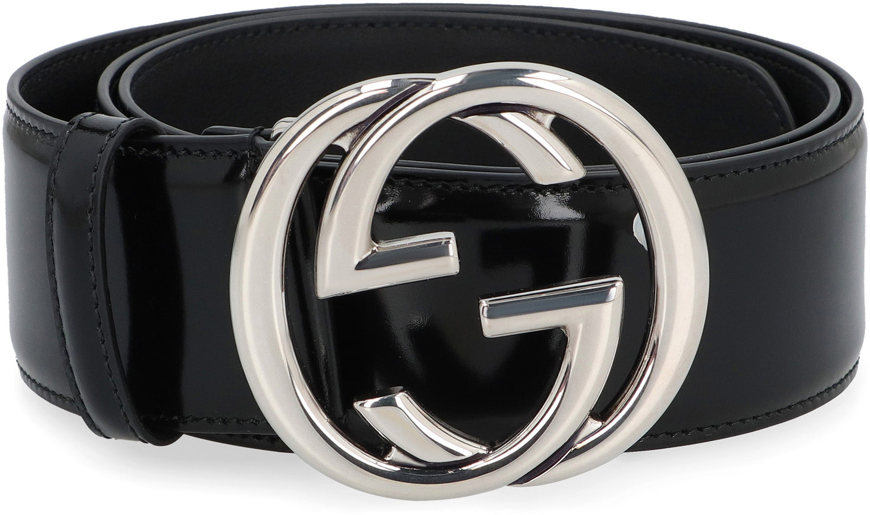 GUCCI Adjustable Women's Leather Belt with Metallic GG Buckle