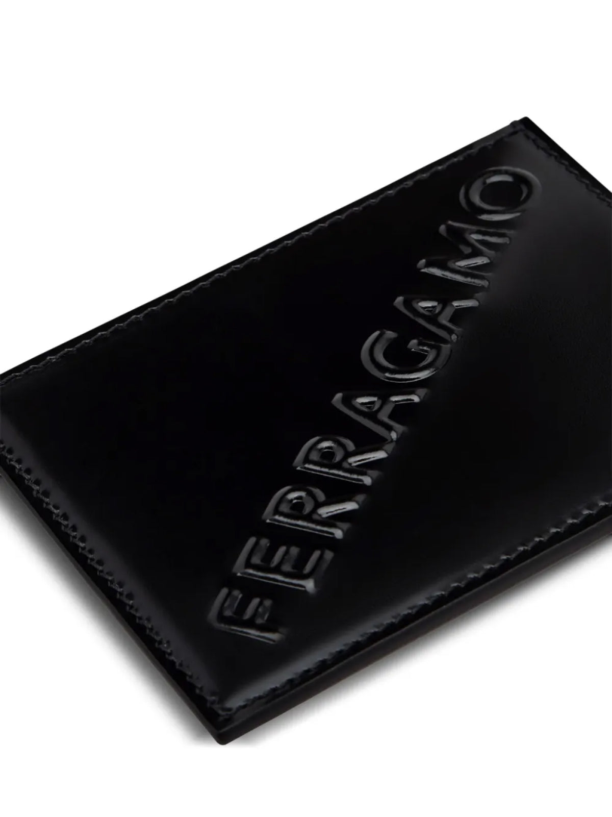 Ferragamo Diagonal Logo Mini Credit Card Case 10x8 cm