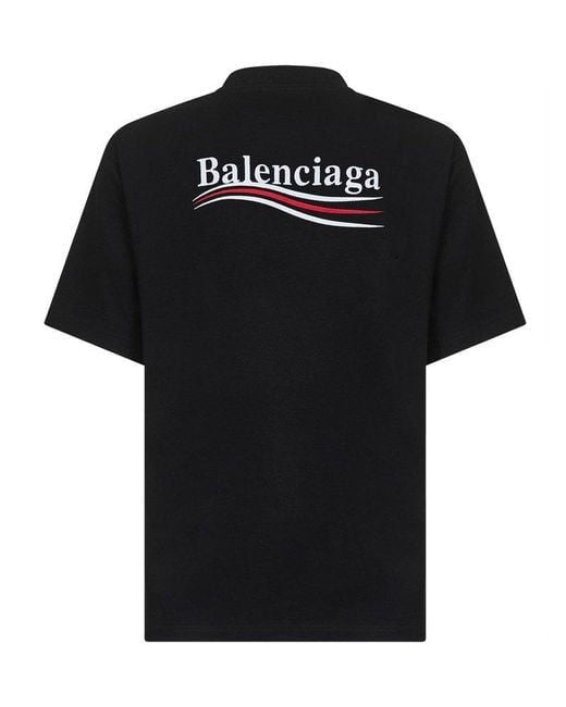 BALENCIAGA Logo Black T-Shirt - FW25 Collection