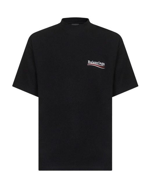 BALENCIAGA Logo Black T-Shirt - FW25 Collection