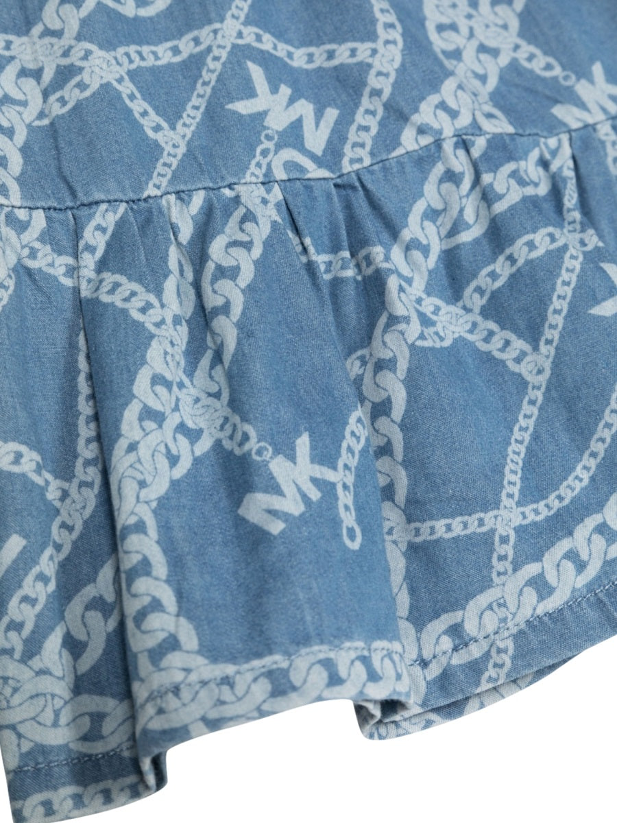 MICHAEL KORS Girls' Stylish Chambray Mini Skirt