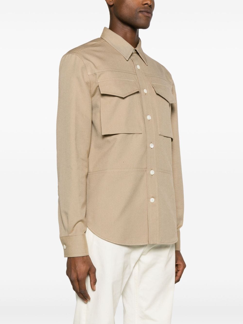 ALEXANDER MCQUEEN Utility Collared Cargo Shirt