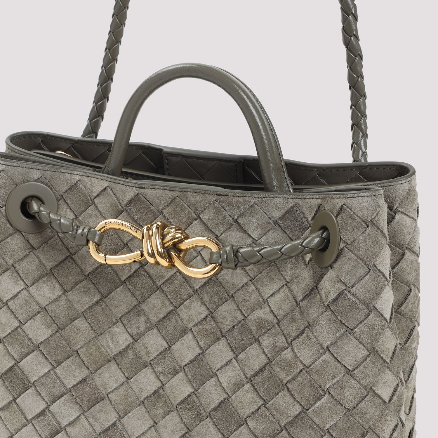 BOTTEGA VENETA Mini Andiamo Handbag with Signature Knot Detail